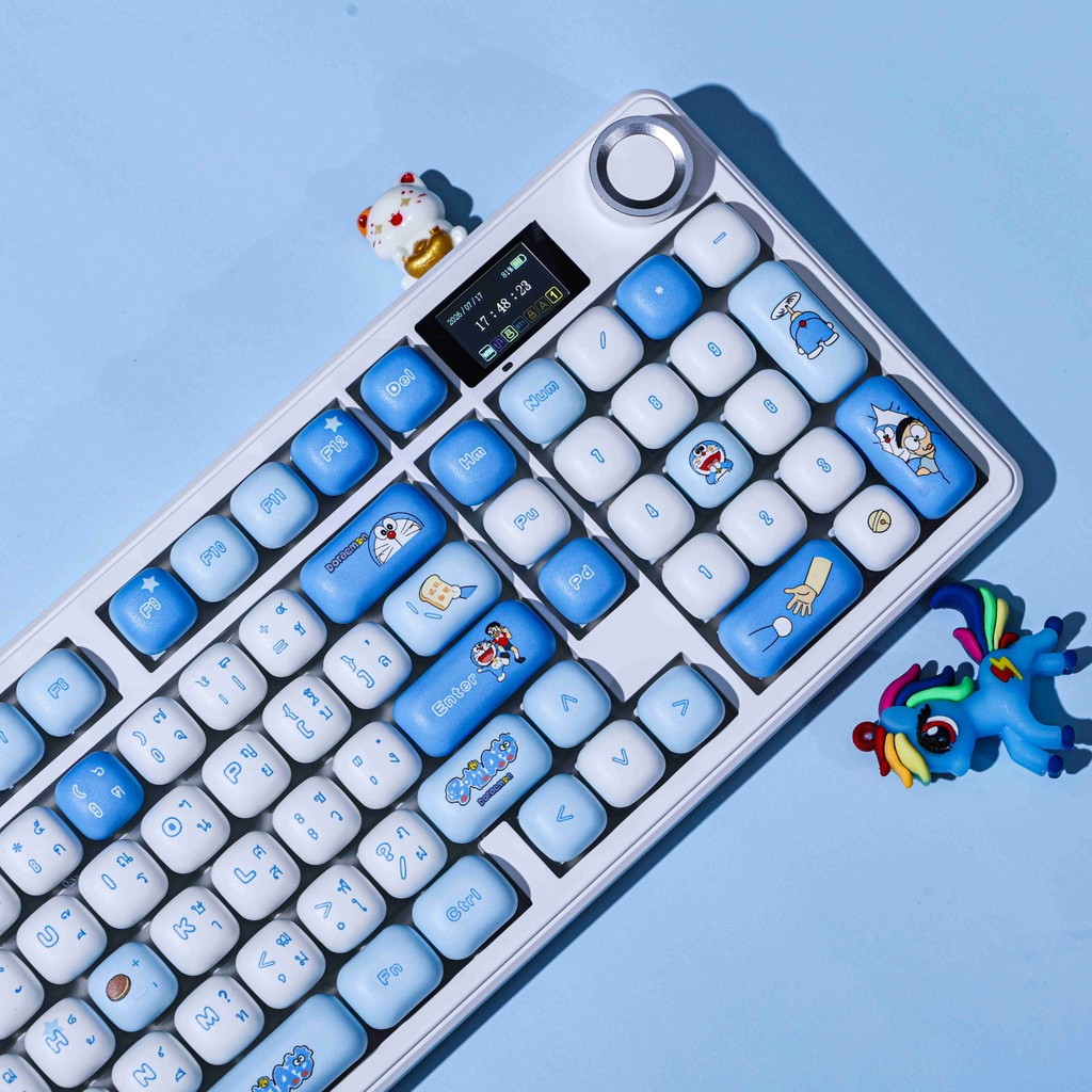 Cute Blue Doraemon MOG Profile Keycap Set — PBT - Image 2