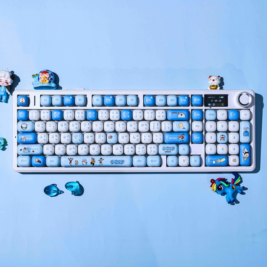 Cute Blue Doraemon MOG Profile Keycap Set — PBT - Image 3