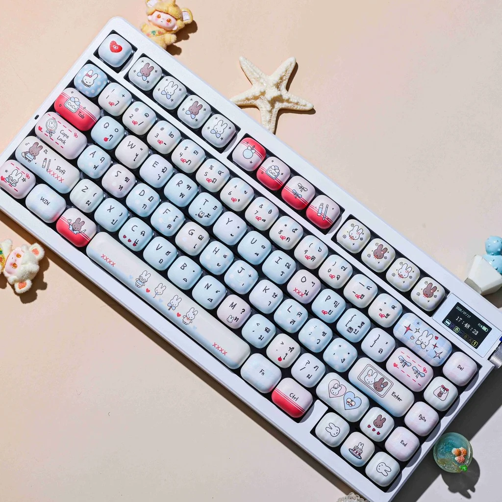 Blue Pink Rabbit MOG Profile Keycap Set — PBT - Image 4