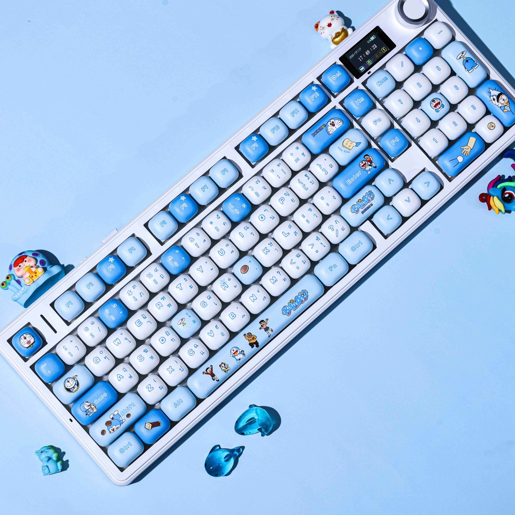 Cute Blue Doraemon MOG Profile Keycap Set — PBT - Image 5