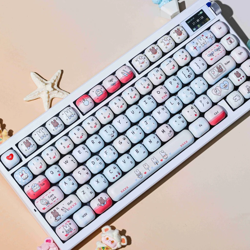 Blue Pink Rabbit MOG Profile Keycap Set — PBT - Image 5