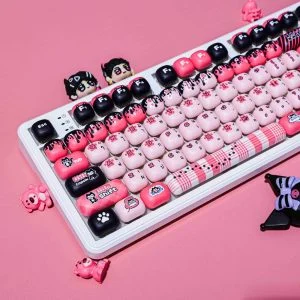 Zen-style Kitten MOG Profile Keycap Set — PBT