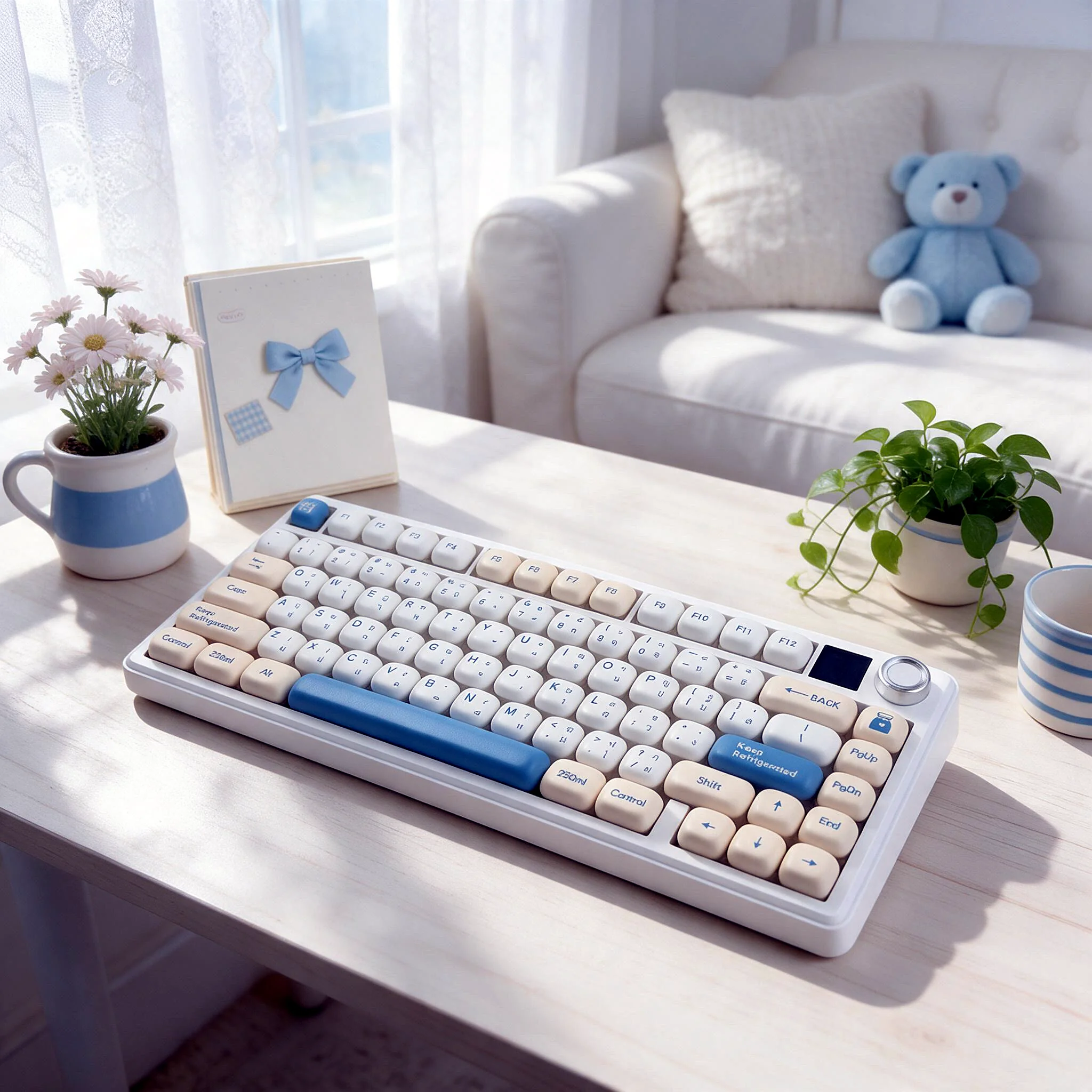 Soymilk Mantou MOG Profile Keycap Set — PBT