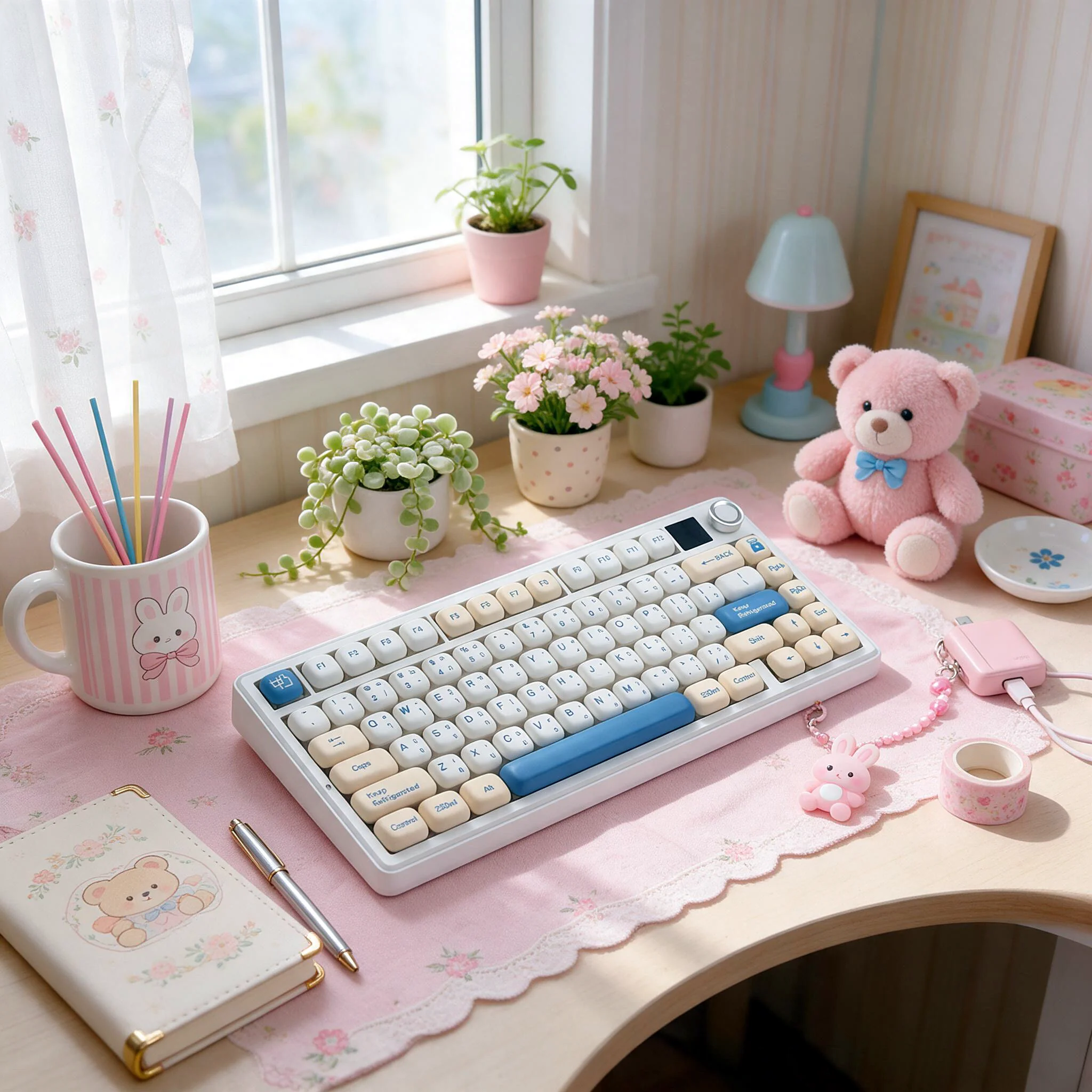 Soymilk Mantou MOG Profile Keycap Set — PBT