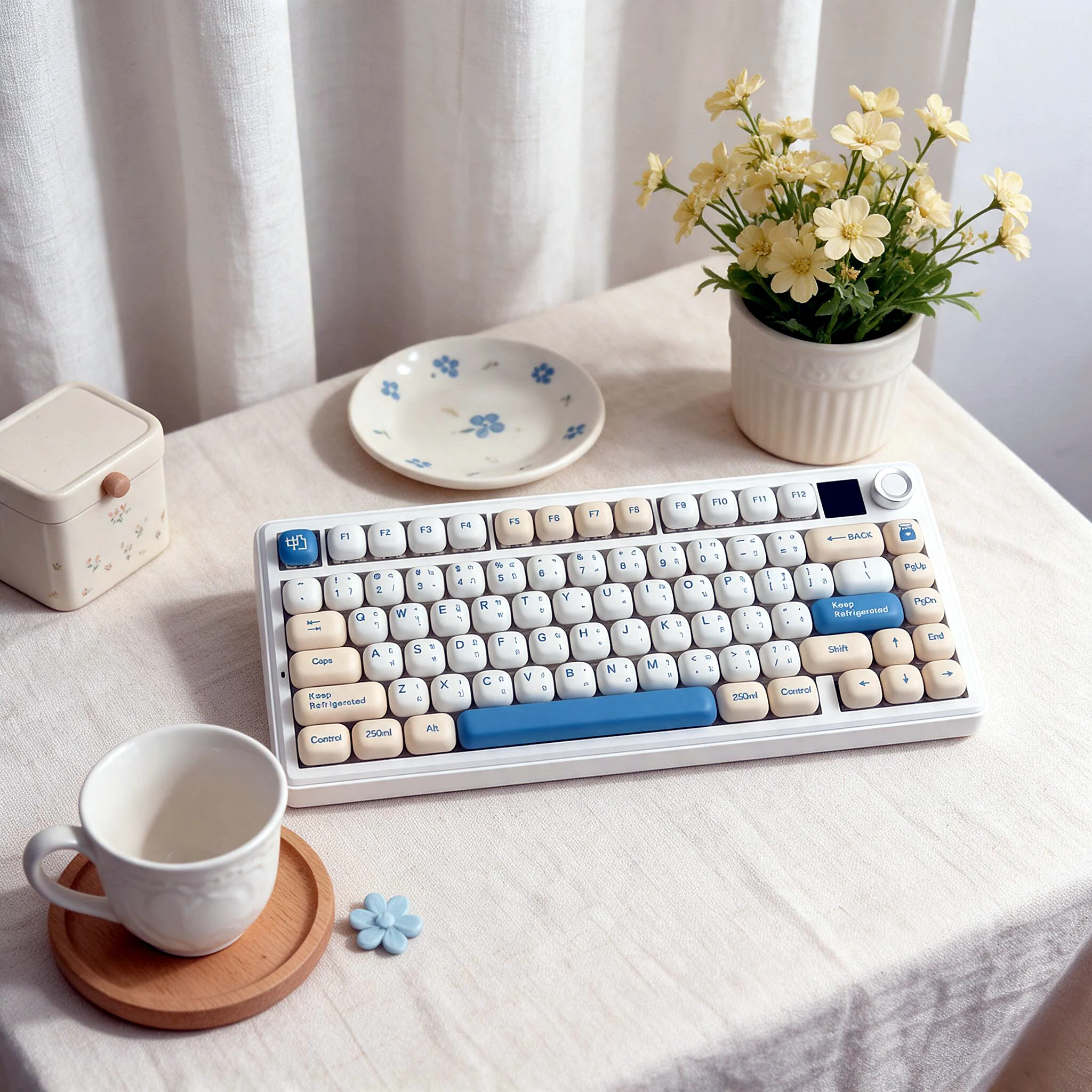 Soymilk Mantou MOG Profile Keycap Set — PBT