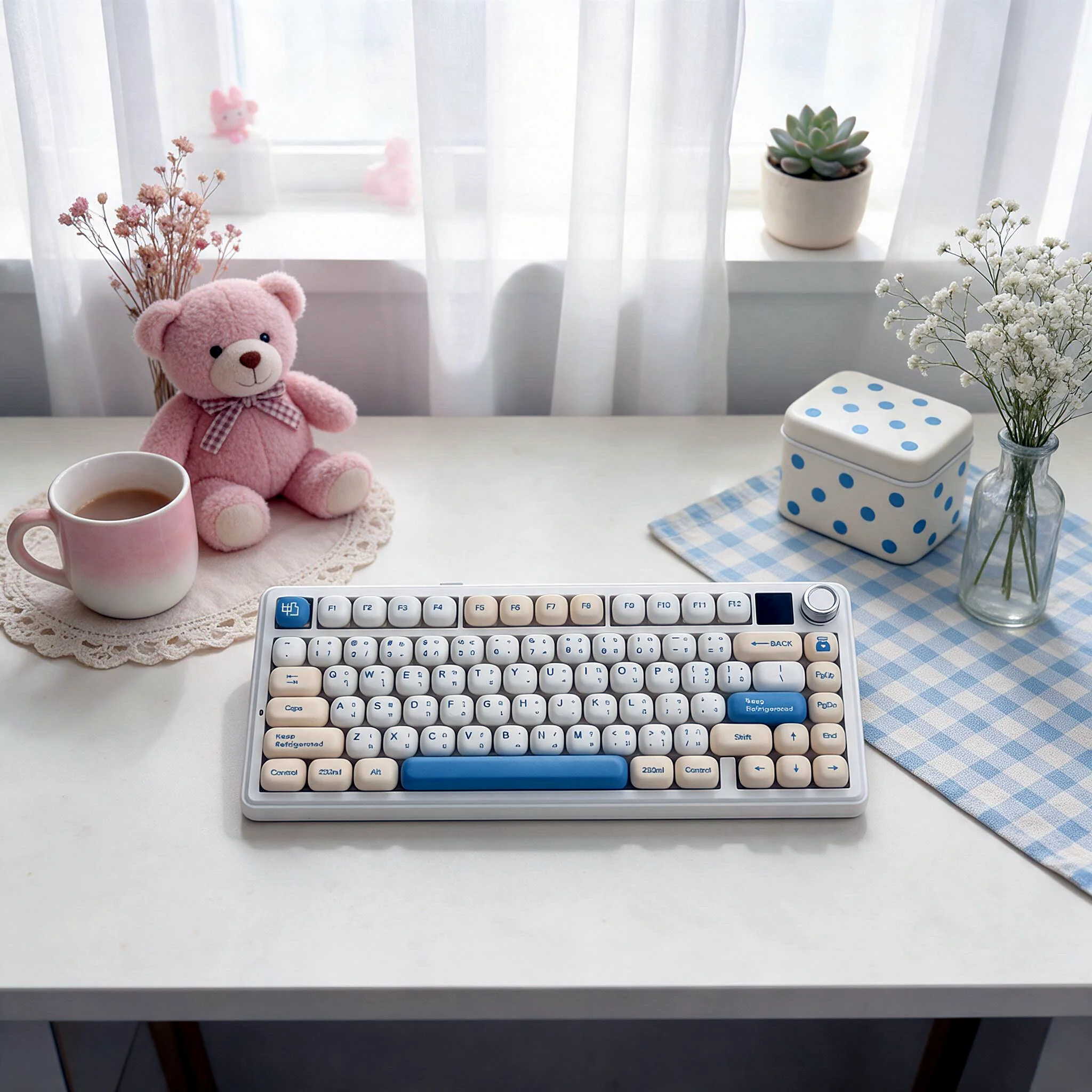 Soymilk Mantou MOG Profile Keycap Set — PBT
