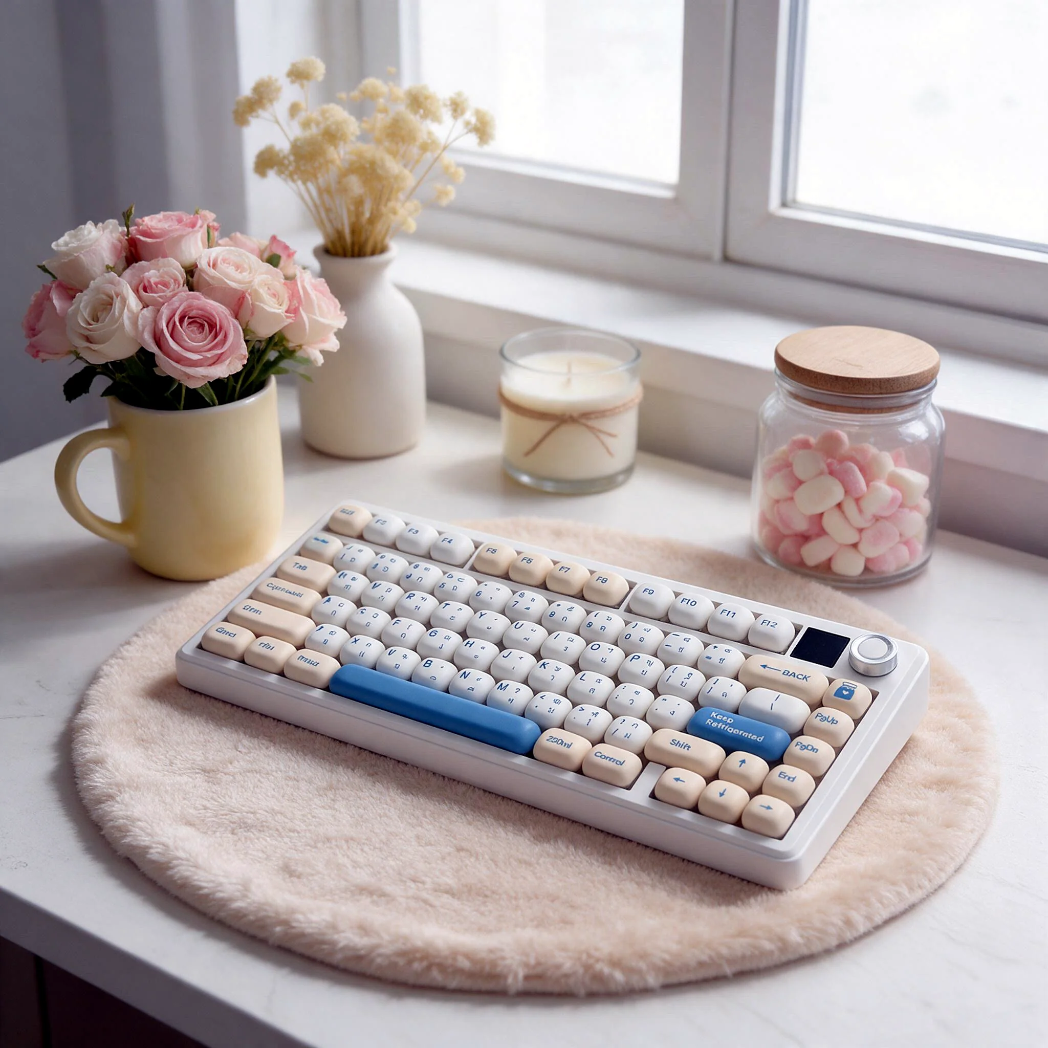 Soymilk Mantou MOG Profile Keycap Set — PBT
