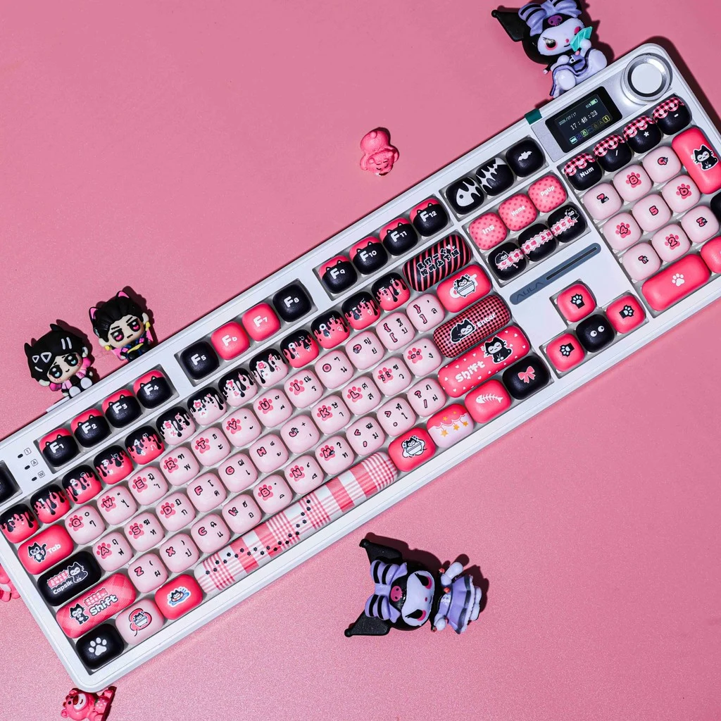 Zen-style Kitten MOG Profile Keycap Set — PBT - Image 3
