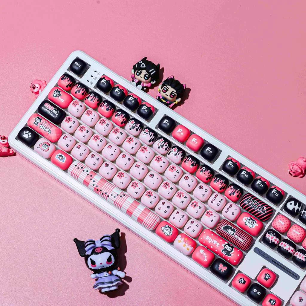 Zen-style Kitten MOG Profile Keycap Set — PBT - Image 4