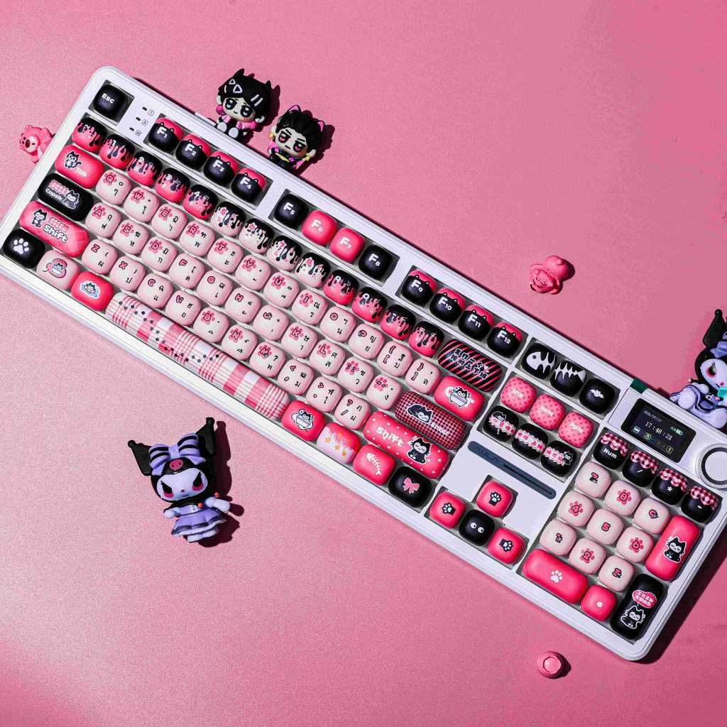 Zen-style Kitten MOG Profile Keycap Set — PBT - Image 5