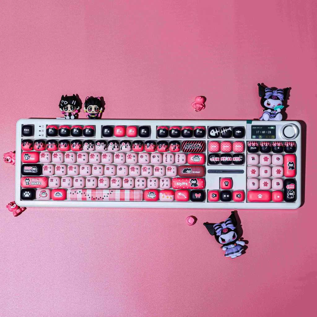 Zen-style Kitten MOG Profile Keycap Set — PBT - Image 6