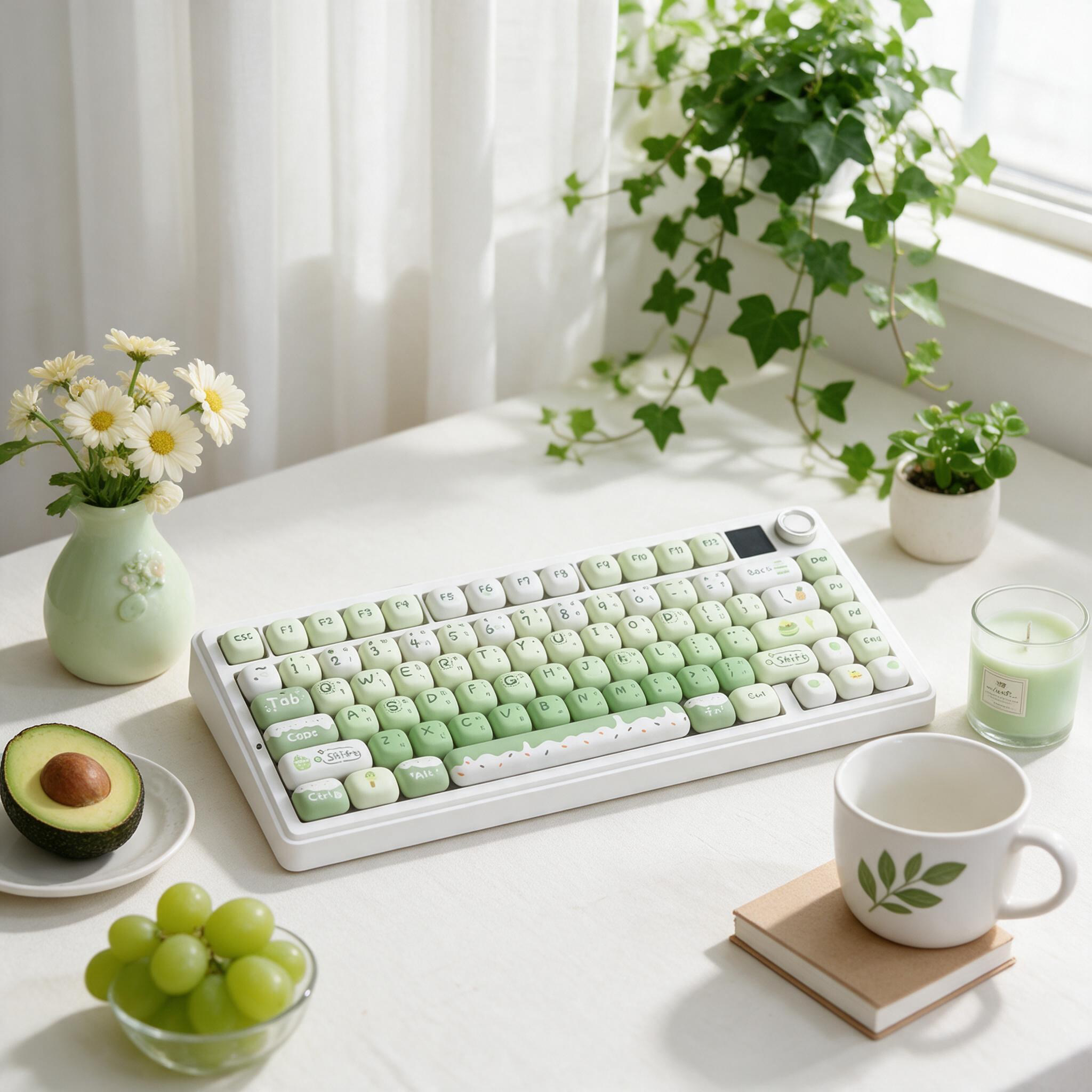 Green Circle MOG Profile Keycap Set — PBT - Image 5
