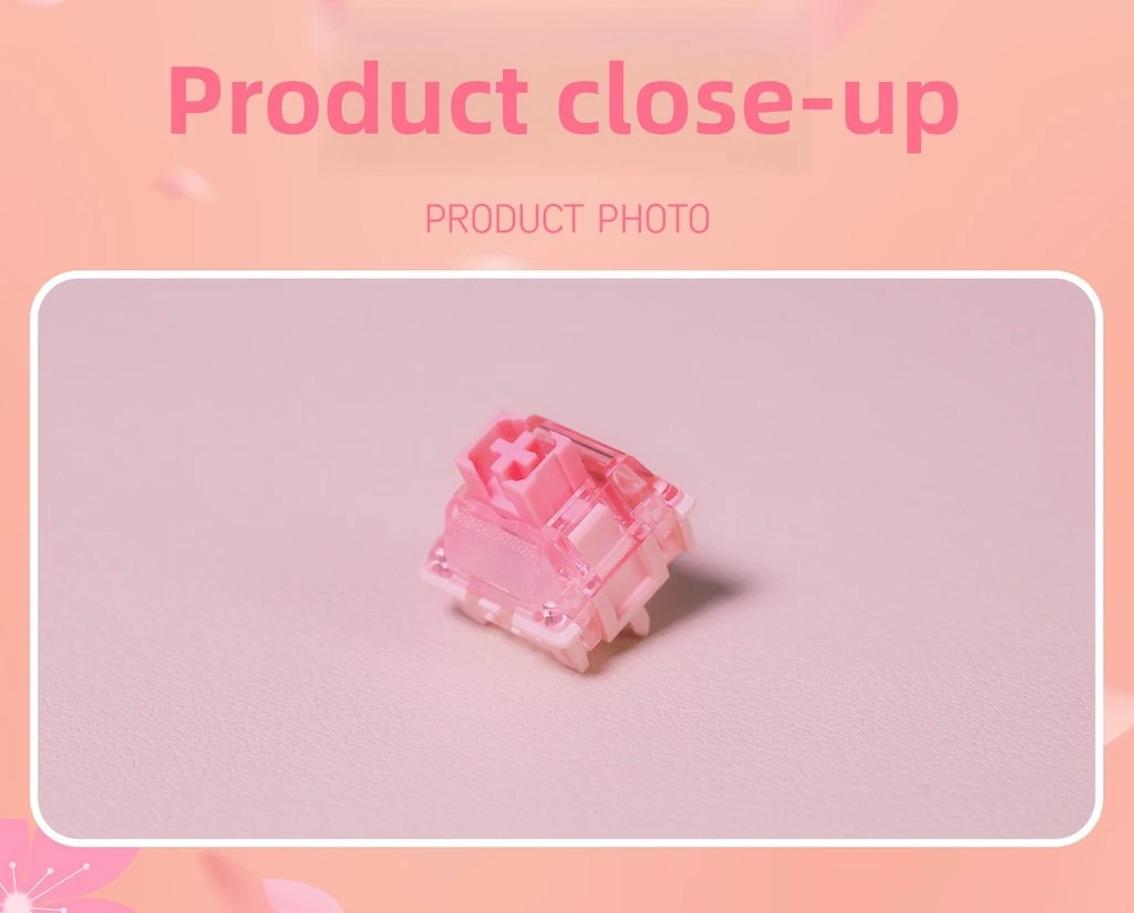 Freya switch product close-up on pink background