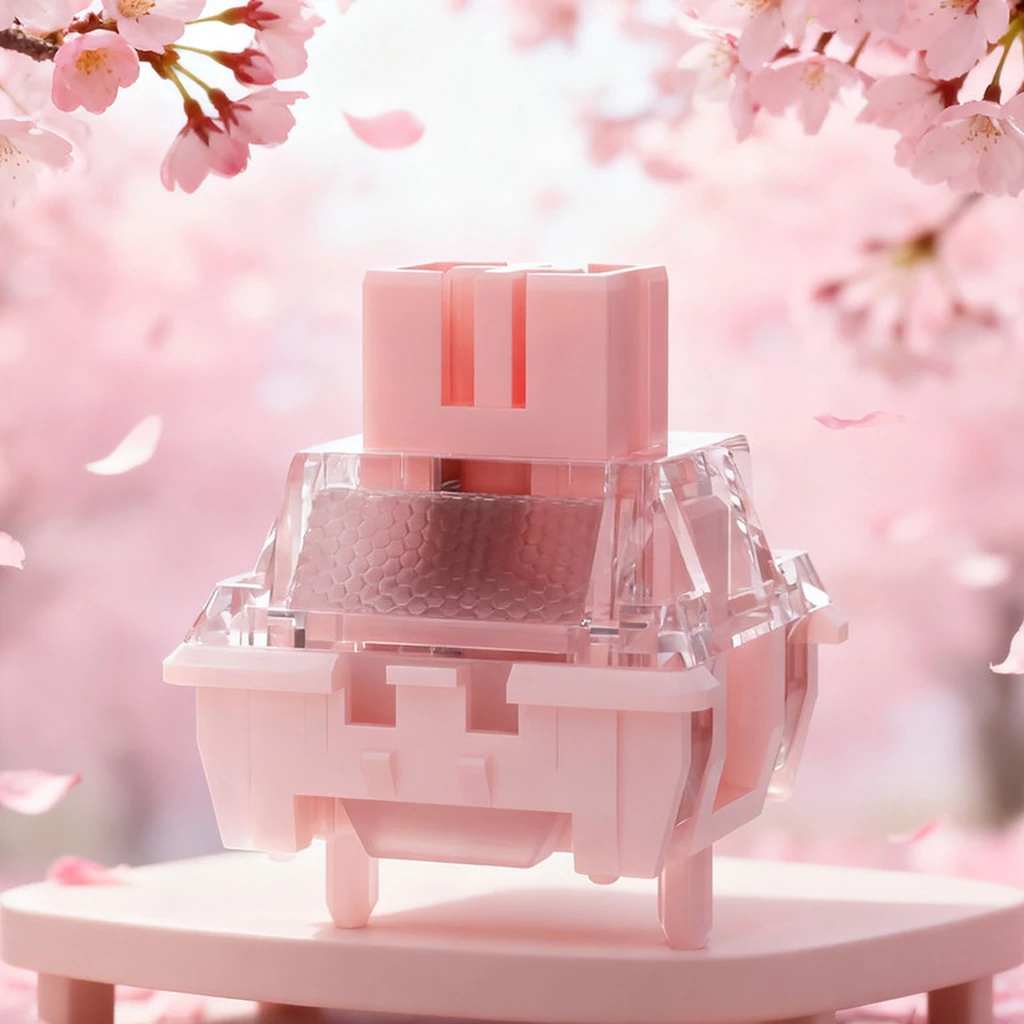Freya silent magnetic switch in a sakura pink scene