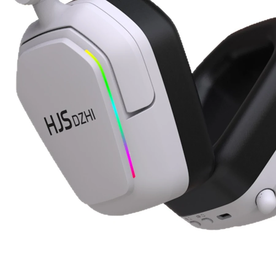 HJS DZHI HJ003 Quad-Mode Wireless Gaming Headset — 2.4G / Bluetooth / Type-C / Wired, 40mm Driver, 7.1 Virtual Surround, 67H Battery, RGB, Detachable Noise-Cancelling Mic, Wholesale - Image 6
