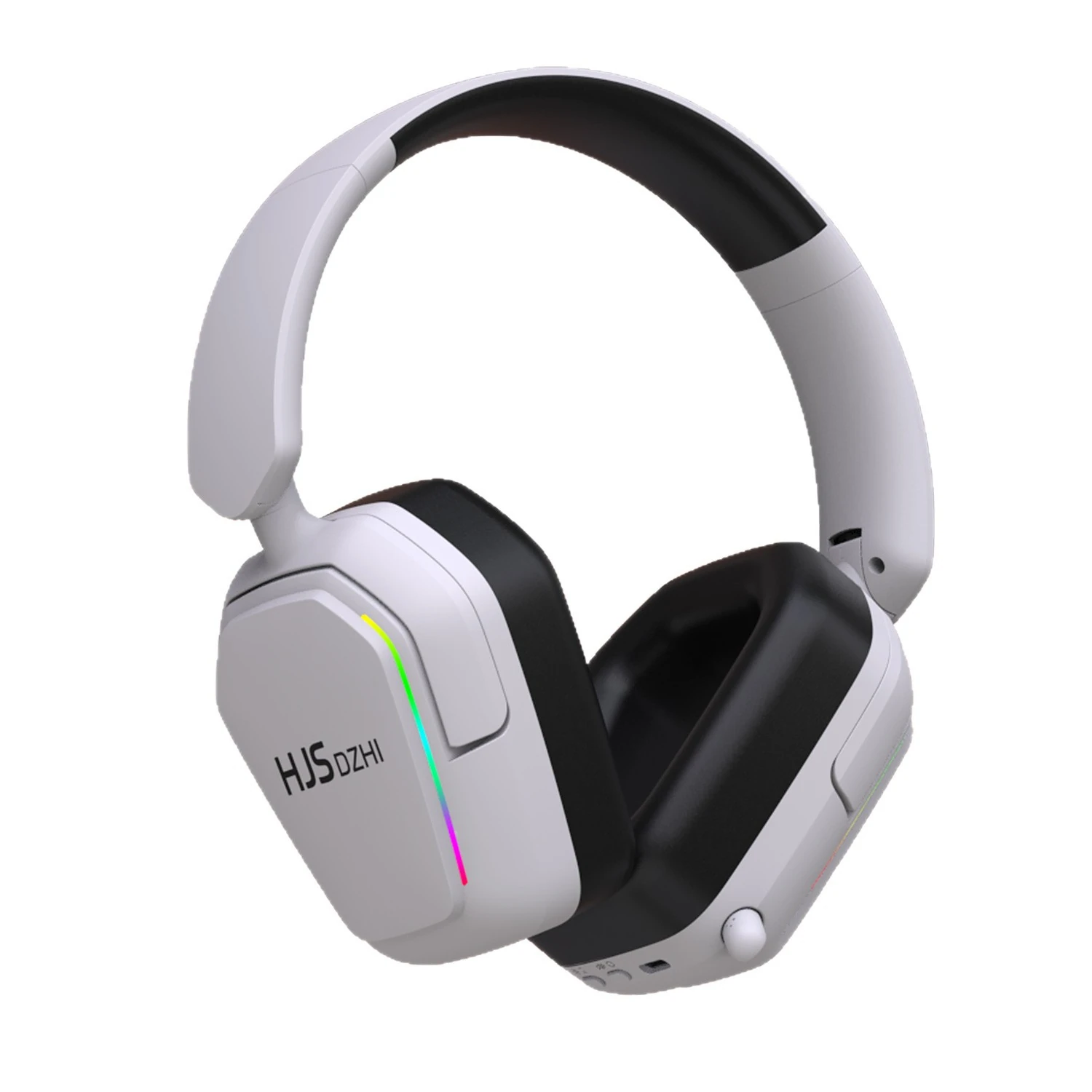 HJS DZHI HJ003 Quad-Mode Wireless Gaming Headset — 2.4G / Bluetooth / Type-C / Wired, 40mm Driver, 7.1 Virtual Surround, 67H Battery, RGB, Detachable Noise-Cancelling Mic, Wholesale