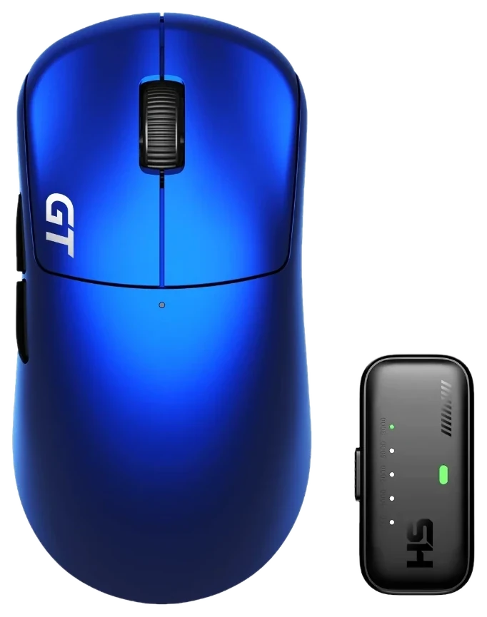 RAWM Leviathan V4 GT wireless gaming mouse in Abyss Blue with 8K receiver