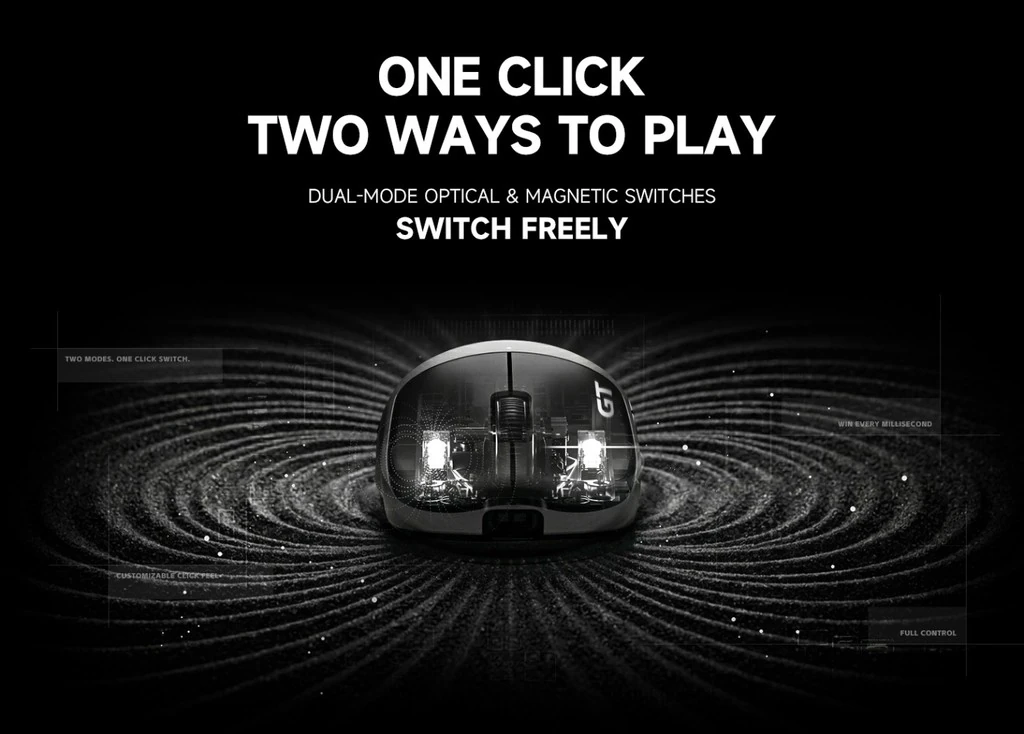 One click, two ways to play - dual-mode optical and magnetic switches